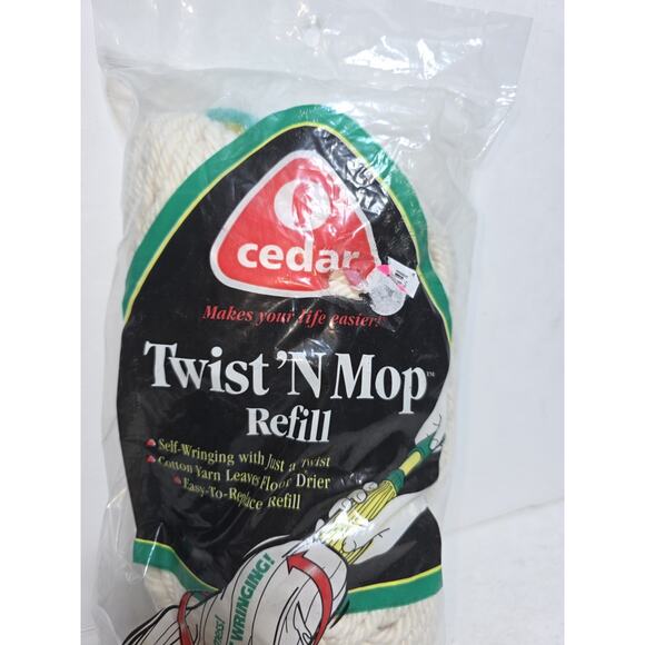 O Cedar Twist N Mop plus Refill Replacement Cotton Twist Mop New Sealed White - Picture 3 of 6